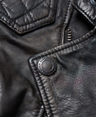 superdry indy leather jacket